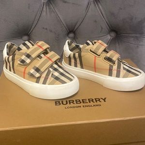 Burberry Mini Markham Check Sneaker